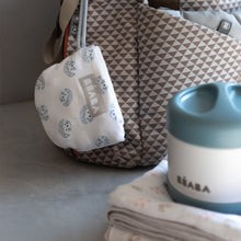 Load image into Gallery viewer, Beaba Stainless Steel Food Container 500ml - Baltic Blue/White