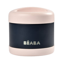 Load image into Gallery viewer, Beaba Stainless Steel Food Container 500ml - Light Pink/Night Blue