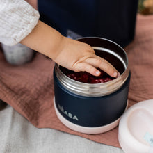 Load image into Gallery viewer, Beaba Stainless Steel Food Container 500ml - Light Pink/Night Blue