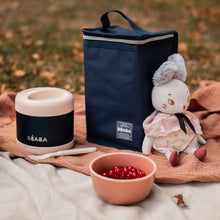 Load image into Gallery viewer, Beaba Stainless Steel Food Container 500ml - Light Pink/Night Blue