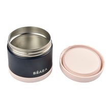Load image into Gallery viewer, Beaba Stainless Steel Food Container 500ml - Light Pink/Night Blue
