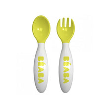 Load image into Gallery viewer, Beaba 2nd Stage Training Fork & Spoon with Case - Blue