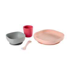 Load image into Gallery viewer, Beaba Silicone Suction Meal Set - Pink

