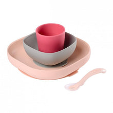 Load image into Gallery viewer, Beaba Silicone Suction Meal Set - Pink
