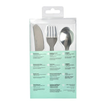 Load image into Gallery viewer, Beaba Stainless Steel Training Cutlery 3 Piece Set - Old Pink