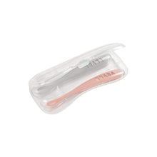 Load image into Gallery viewer, Beaba 1st Stage Silicone Spoon & Case 2 Pack - Light Mist/Old Pink