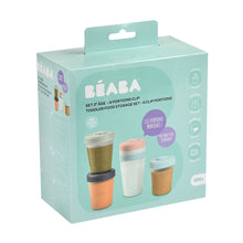 Load image into Gallery viewer, Beaba Clip Portions Food Storage Toddler Set - Eucalyptus