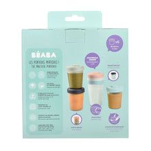 Load image into Gallery viewer, Beaba Clip Portions Food Storage Toddler Set - Eucalyptus