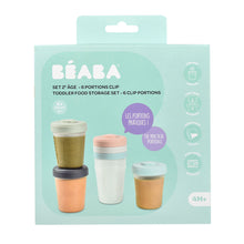 Load image into Gallery viewer, Beaba Clip Portions Food Storage Toddler Set - Eucalyptus
