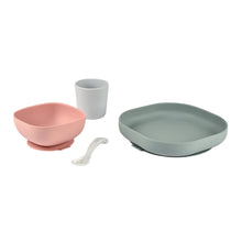 Load image into Gallery viewer, Beaba Silicone Suction Meal Set - Eucalyptus