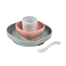 Load image into Gallery viewer, Beaba Silicone Suction Meal Set - Eucalyptus