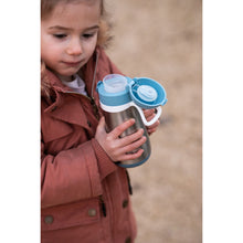 Load image into Gallery viewer, Beaba Stainless Steel Spout Bottle 350ml - Blue