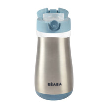 Load image into Gallery viewer, Beaba Stainless Steel Spout Bottle 350ml - Blue