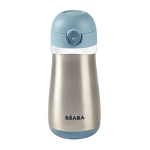 Load image into Gallery viewer, Beaba Stainless Steel Spout Bottle 350ml - Blue
