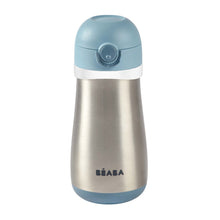 Load image into Gallery viewer, Beaba Stainless Steel Spout Bottle 350ml - Blue