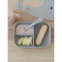 Load image into Gallery viewer, Beaba Silicone Learning Set - Pink/Grey