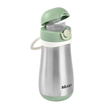 Load image into Gallery viewer, Beaba Stainless Steel Spout Bottle 350ml - Sage Green