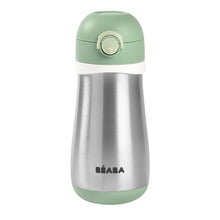 Load image into Gallery viewer, Beaba Stainless Steel Spout Bottle 350ml - Sage Green