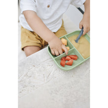 Load image into Gallery viewer, Beaba Silicone Suction Divided Plate - Sage Green
