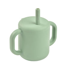 Load image into Gallery viewer, Beaba Silicone Straw Cup - Sage Green