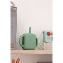 Load image into Gallery viewer, Beaba Silicone Straw Cup - Sage Green