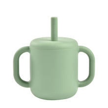 Load image into Gallery viewer, Beaba Silicone Straw Cup - Sage Green