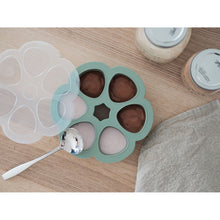 Load image into Gallery viewer, Beaba Multiportions Silicone Freezer Tray 6 x 90ml - Sage Green