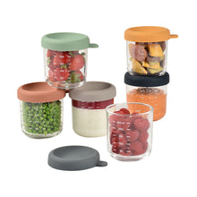 Load image into Gallery viewer, Beaba Set of 6 Glass Portion Jars 250ml