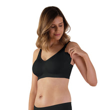 Load image into Gallery viewer, Bravado Designs Body Silk Seamless Nursing Bra - Sustainable - Black L