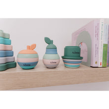 Load image into Gallery viewer, Bubble Silicone Stacking Pear Teether