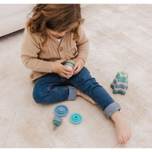 Load image into Gallery viewer, Bubble Silicone Stacking Pear Teether