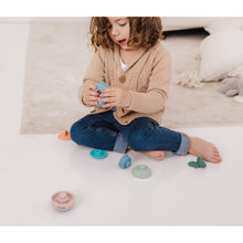 Load image into Gallery viewer, Bubble Silicone Stacking Pear Teether