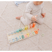 Load image into Gallery viewer, Bubble Wooden Numbers & Blocks Counting Set