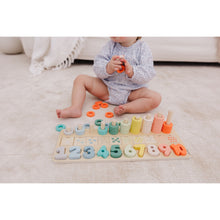 Load image into Gallery viewer, Bubble Wooden Numbers & Blocks Counting Set