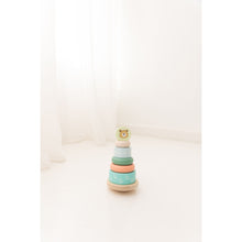 Load image into Gallery viewer, Bubble Wooden Bear Stacking Rings