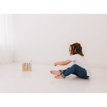 Load image into Gallery viewer, Bubble Wooden Animal Bowling Set