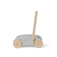 Load image into Gallery viewer, Bubble Wooden Baby Push Cart & Walker with 45 Building Blocks