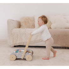 Load image into Gallery viewer, Bubble Wooden Baby Push Cart & Walker with 45 Building Blocks