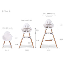 Load image into Gallery viewer, Childhome Evolu 2 High Chair - Natural White