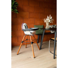 Load image into Gallery viewer, Childhome Evolu Feeding Tray + Silicone Placemat - Black