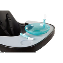 Load image into Gallery viewer, Childhome Evolu Feeding Tray + Silicone Placemat - Black