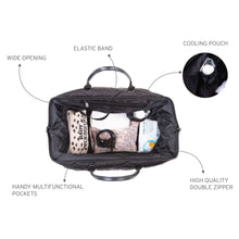 Load image into Gallery viewer, Childhome Mommy Bag Nursery Bag - Puffered - Black