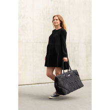 Load image into Gallery viewer, Childhome Mommy Bag Nursery Bag - Puffered - Black