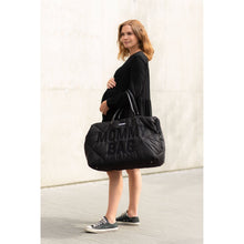 Load image into Gallery viewer, Childhome Mommy Bag Nursery Bag - Puffered - Black