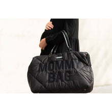 Load image into Gallery viewer, Childhome Mommy Bag Nursery Bag - Puffered - Black