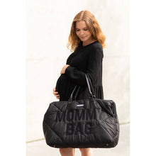 Load image into Gallery viewer, Childhome Mommy Bag Nursery Bag - Puffered - Black