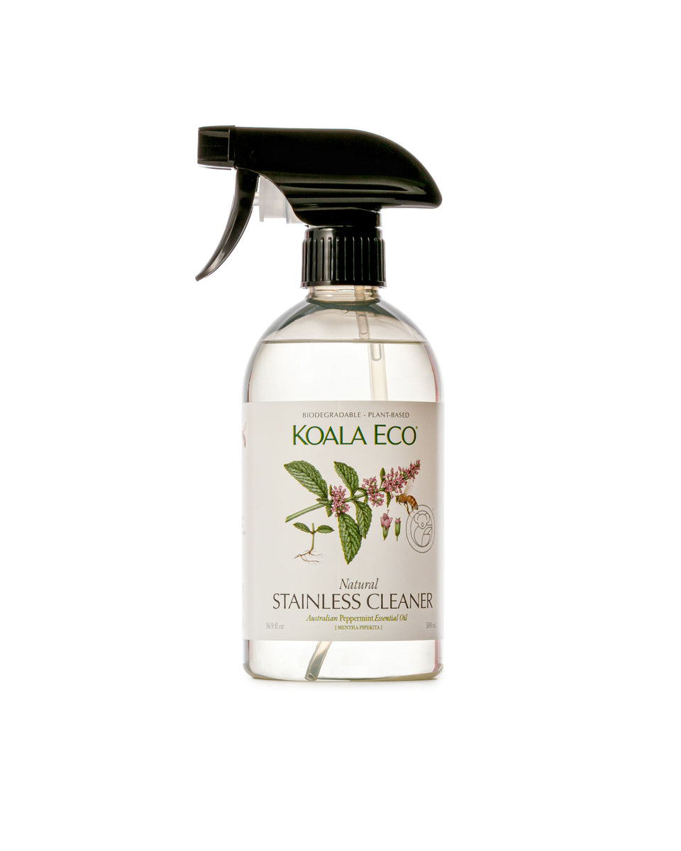 Koala Eco Natural Stainless Cleaner Peppermint Essential Oil - 500ml –  Bloom Connect SG