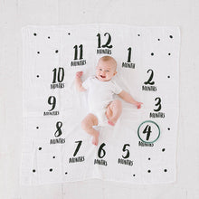 Load image into Gallery viewer, Pearhead Watch Me Grow Photo Blanket - Black & White