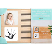 Load image into Gallery viewer, Pearhead Babyprints Letterboard Frame - Natural