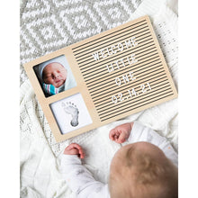 Load image into Gallery viewer, Pearhead Babyprints Letterboard Frame - Natural